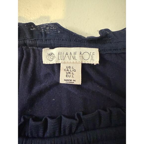 Ellane Rose Bohemian Embroidered Blouse with sheer Sleeves Size L - Picture 3 of 7